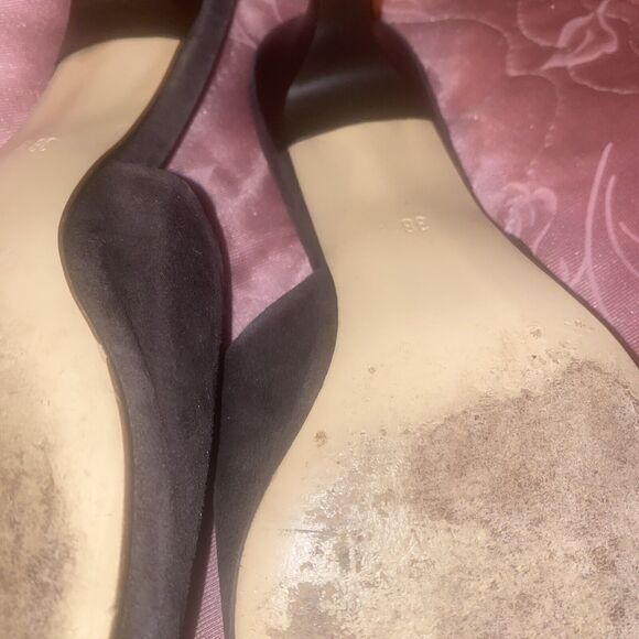 Maryam Nassir Zadeh Suede Andrea Mules‎ Size 38.5 Chocolate Brown - Picture 7 of 11